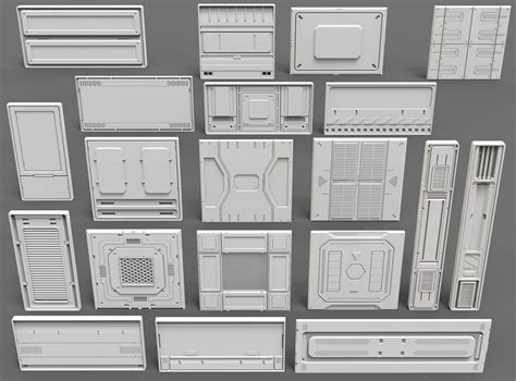 ArtStation - Sci-Fi Panels - 20 pieces - Collection - 2 | Resources