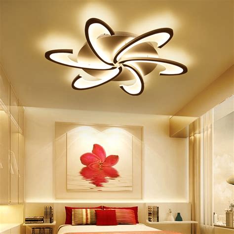 Modern 3/6 Heads LED Ceiling Light Fixture Acrylic LED Ceiling Light Lamp Home Chandelier ...