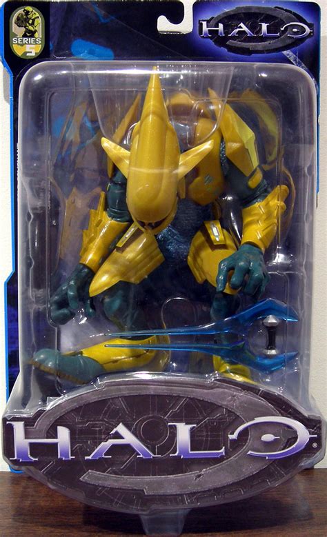 Halo Gold Covenant Elite Series 5 Action Figure Bungie Joyride