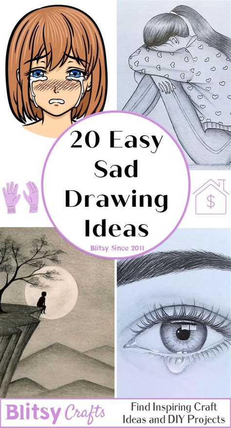 20 Easy Sad Drawings - Deep Sad Drawing Ideas (2024)