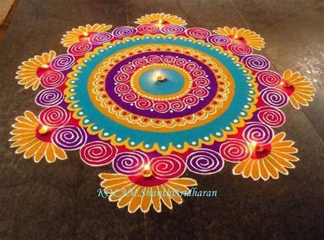 mandala rangoli designs - ShaadiWish