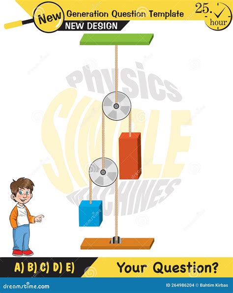 Physics, Science Experiments On Force And Motion With Pulley, Pulley Examples Stock Photography ...