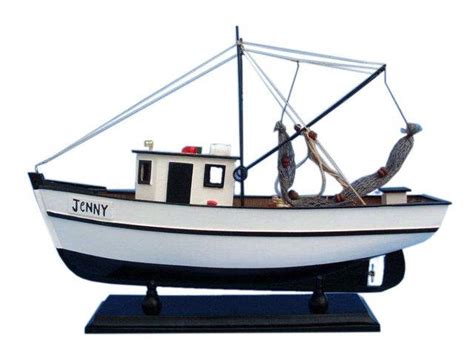 Buy Wooden Forrest Gump - Jenny Model Shrimp Boat 16in - Model Ships