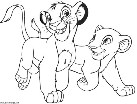 Coloring Pages | Color Lion King Cartoon Drawing