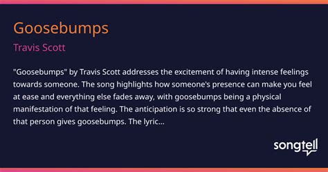 Meaning of Goosebumps by Travis Scott