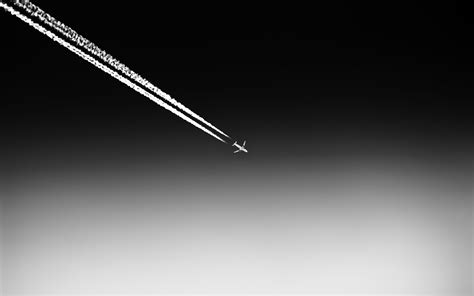 Plane Black Wallpaper