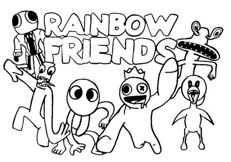 Roblox Rainbow Friends coloring page - Download, Print or Color Online for Free