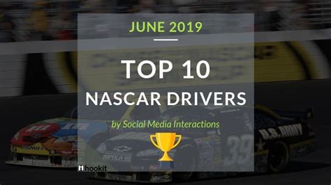 Top 10 NASCAR Drivers – June 2019 | Hookit