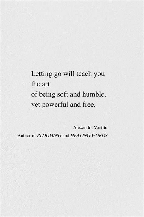 Letting Go Is An Art | Alexandra Vasiliu - Bestselling author of Healing Words