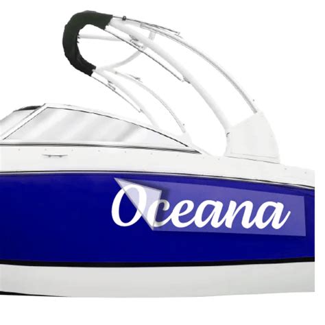 Boat Name Lettering Decal – Turbo Vinyl