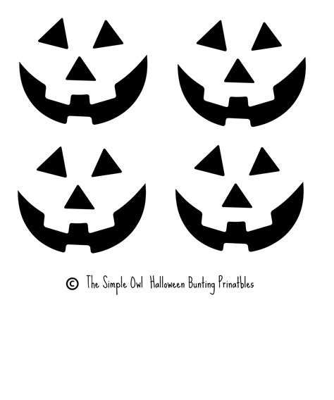 Jack O Lantern Faces Template