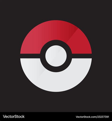 Pokemon logo icon template Royalty Free Vector Image