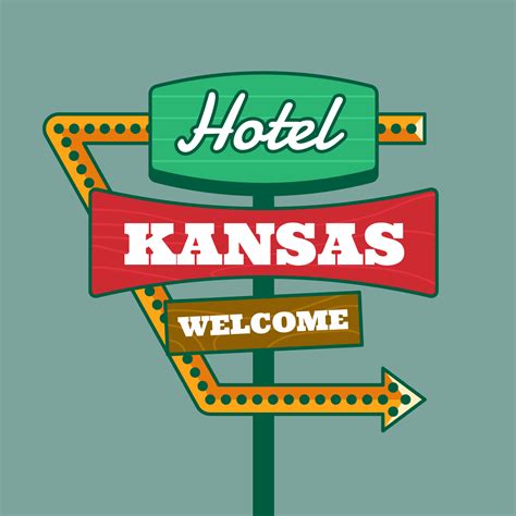 Retro Hotel Sign 425200 Vector Art at Vecteezy