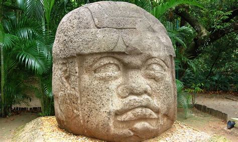 Olmec sculptures in the La Venta Museum, Mexico - Ancient Inquiries