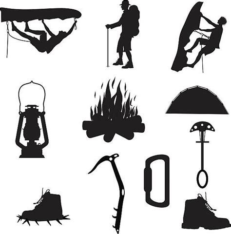 Silhouette Of A Hiking Boots Illustrations, Royalty-Free Vector Graphics & Clip Art - iStock