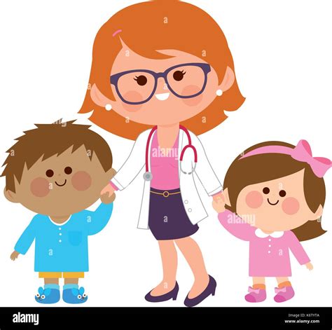 Cartoon Girl Pediatrician