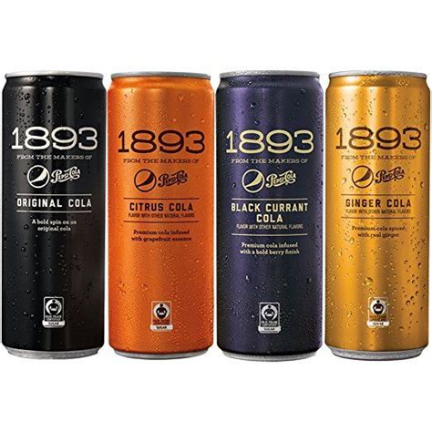 Pepsi Cola 1893, Variety Pack (Original/Ginger/Citrus/Black Currant Cola Flavors), Certified ...