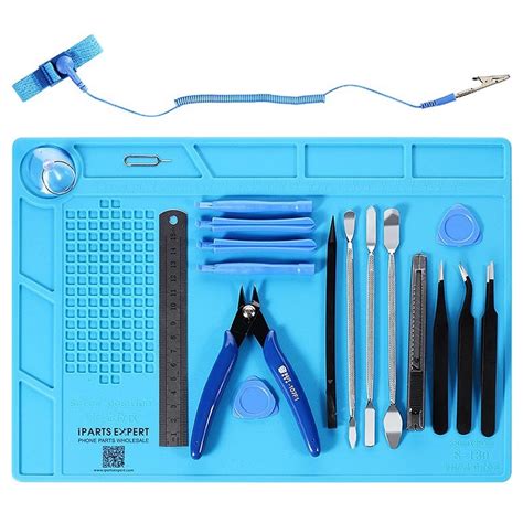 78-in-1 Professional Electronics Repair Tool Kit with Repair Mat