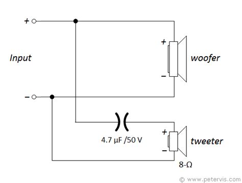 Simple Speaker Crossover Circuit Diagram