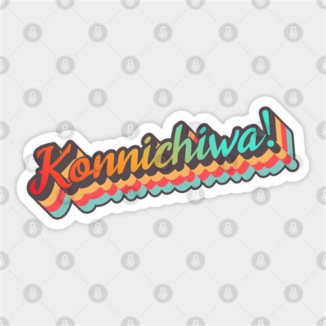 Konnichiwa! | Japanese Lettering and Typography - Konnichiwa - Sticker ...