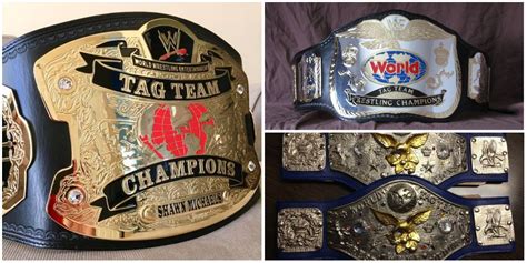 Every WWE Tag Team Championship Belt Design