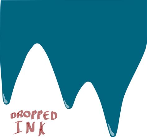 Clipart - dropped ink