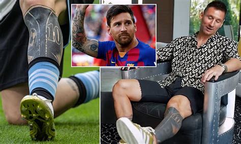 Lionel Messi reveals Barcelona significance behind his all-black leg ...