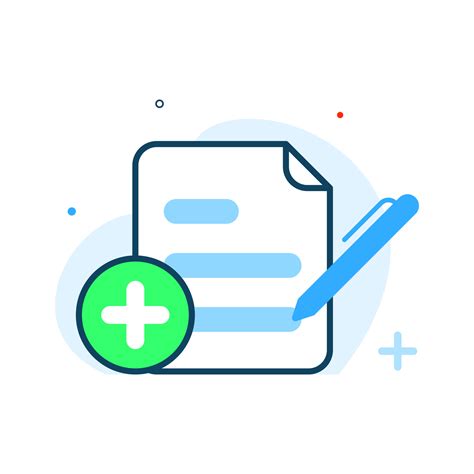 Create new file, document concept illustration flat design vector eps10 ...