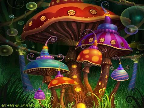 Neon Mushroom Wallpaper - WallpaperSafari