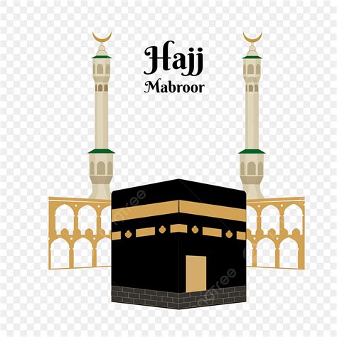 Mecca Clipart Transparent PNG Hd, Hajj Mabroor Mecca Illustration, Mecca, Kabah, Ka Bah PNG ...