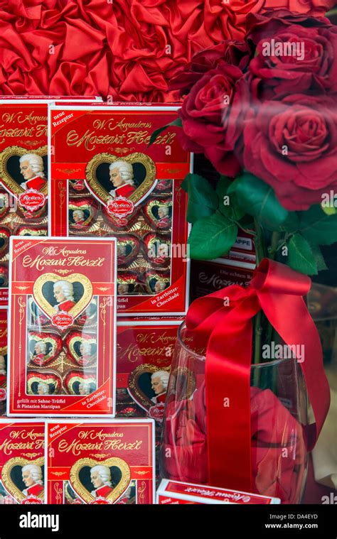 The famous Mozartkugeln chocolate pralines, Salzburg, Austria Stock Photo - Alamy