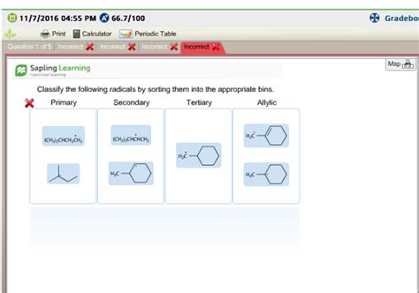 Solved Three resonance structures of the following structure | Chegg.com