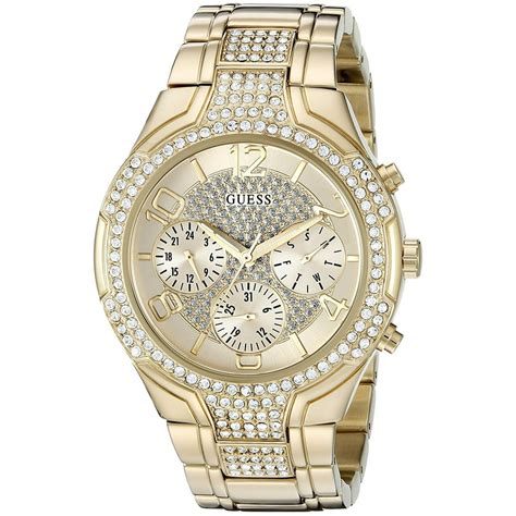 GUESS - GUESS Women's Gold-Tone Chronograph Watch U0628L2 - Walmart.com - Walmart.com