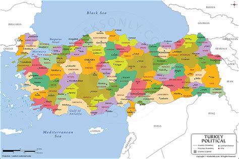 Political Map Of Turkey