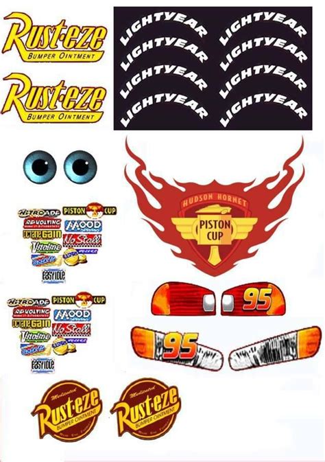 Plantilla para imprimir. Para el carro de Light Year | Disney cars birthday, Lightning mcqueen ...