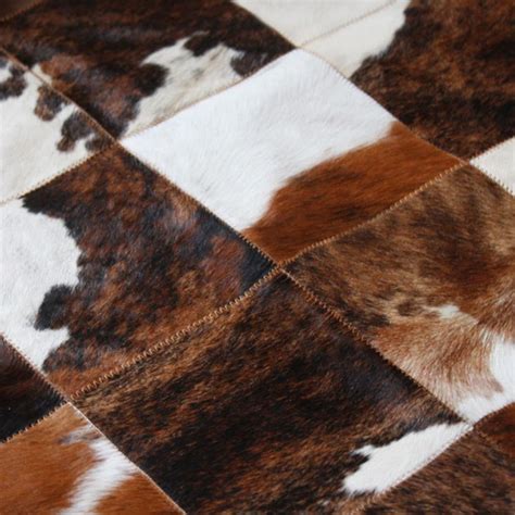 Tricolor Patchwork Cowhide Rug Cow Hide Area Rugs - Etsy