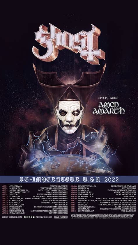 Ghost Announces Summer 2023 Re-Imperatour Tour Dates - mxdwn Music