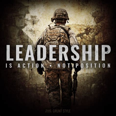 Leadership is action. Not position. #military #america | Military quotes, Military life quotes ...