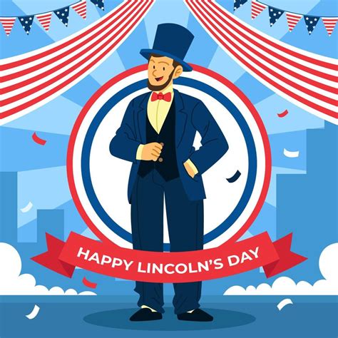 Abraham Lincoln Birthday Concept 19877565 Vector Art at Vecteezy