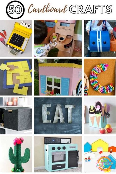 Too Many Cardboard Boxes?? Here Are 50 Cardboard Crafts To Make!! | Kids Activities Blog