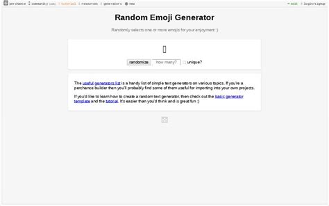 Random Emoji Generator