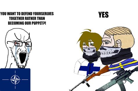 NATO Soyjak VS Swedish Chad & Finnish Twink | Wojak Comics | Know Your Meme