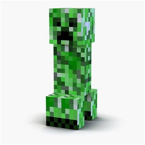 minecraft creeper 3d model