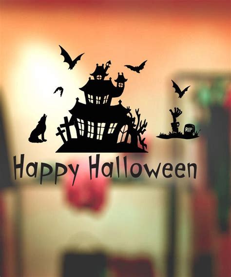 Halloween Window Decals Halloween Decoration Shop Window - Etsy