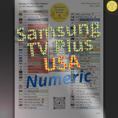 Samsung Tv Plus Channel Guide Printable