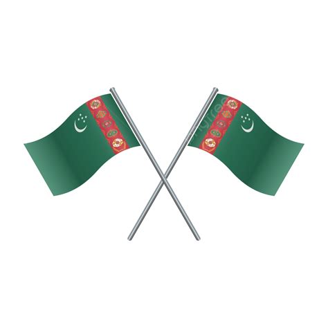 Turkmenistan Flag, Turkmenistan, Flag, Turkmenistan Day PNG and Vector with Transparent ...