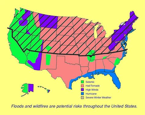 Map of Potential Natural Hazards across the US | Business continuity, Emergency plan, Emergency ...