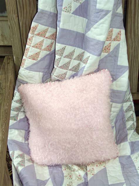 live. love. scrap.: Pink Fuzzy Pillow