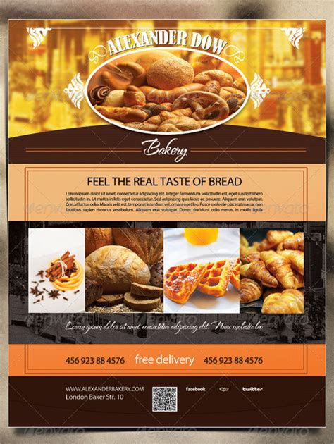 Bakery Flyer Design - 25+ Free & Premium Download