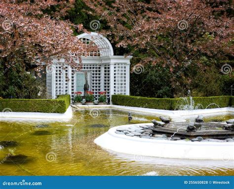 Arch in the Entrance of the Garden with a Fountain Stock Photo - Image of architecture, beauty ...